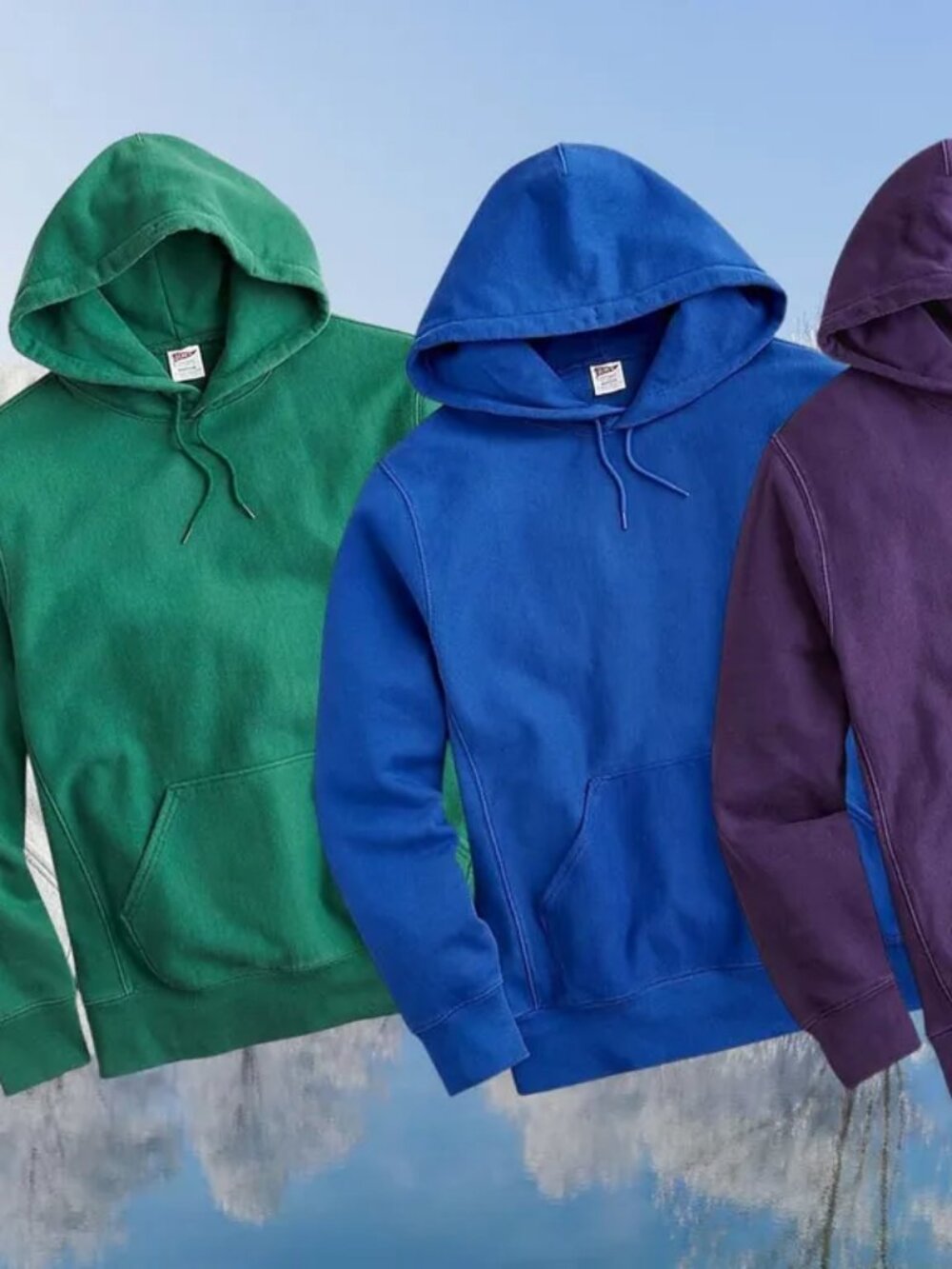 J. Crew Heritage 14 oz. Fleece Hoodie - Vivid Navy